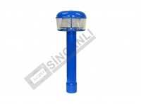 HAVA FİLTRE CAMLI BACA UZUN BORU 40CM SAC