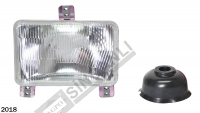 Head Lamp Square Reflector R-L w/o Bulb