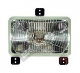 Head Lamp Square Reflector R-L w/Bulb