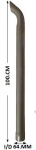 Pipe, Exhaust 64Mm (I.D.) L/ 100 Cm Enamel