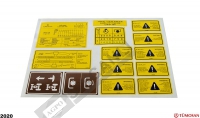 Label Set- 7100, 8100- With Cabinet