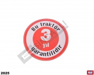 ETİKET 3 YIL GARANTİ