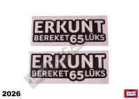 KAPORTA YAZI ETİKETİ TAKIM R-L BEREKET 65e LÜKS DAMLA