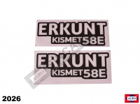 KAPORTA YAZI ETİKETİ TAKIM R-L KISMET 58e DAMLA